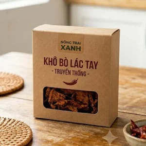 hộp giấy kraf đựng khô bò